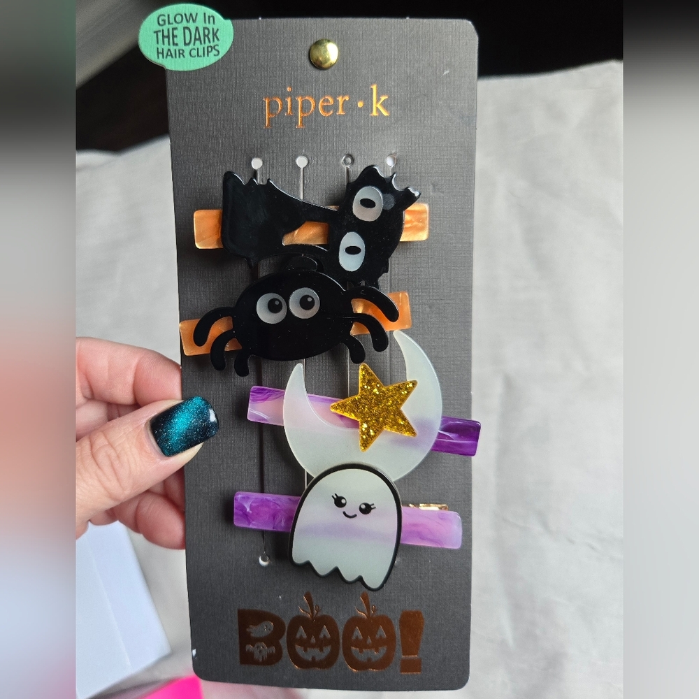 Piper K Halloween Hair Clips Set